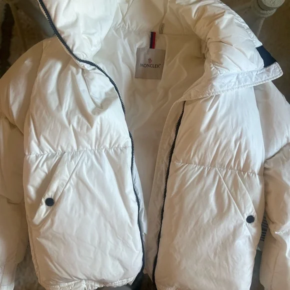 Moncler Ivory Quilted Jacket - Picture 1 of 12